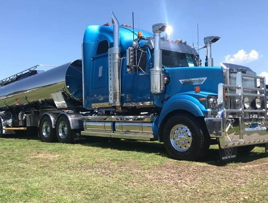 Tanker Truck Blue & Green